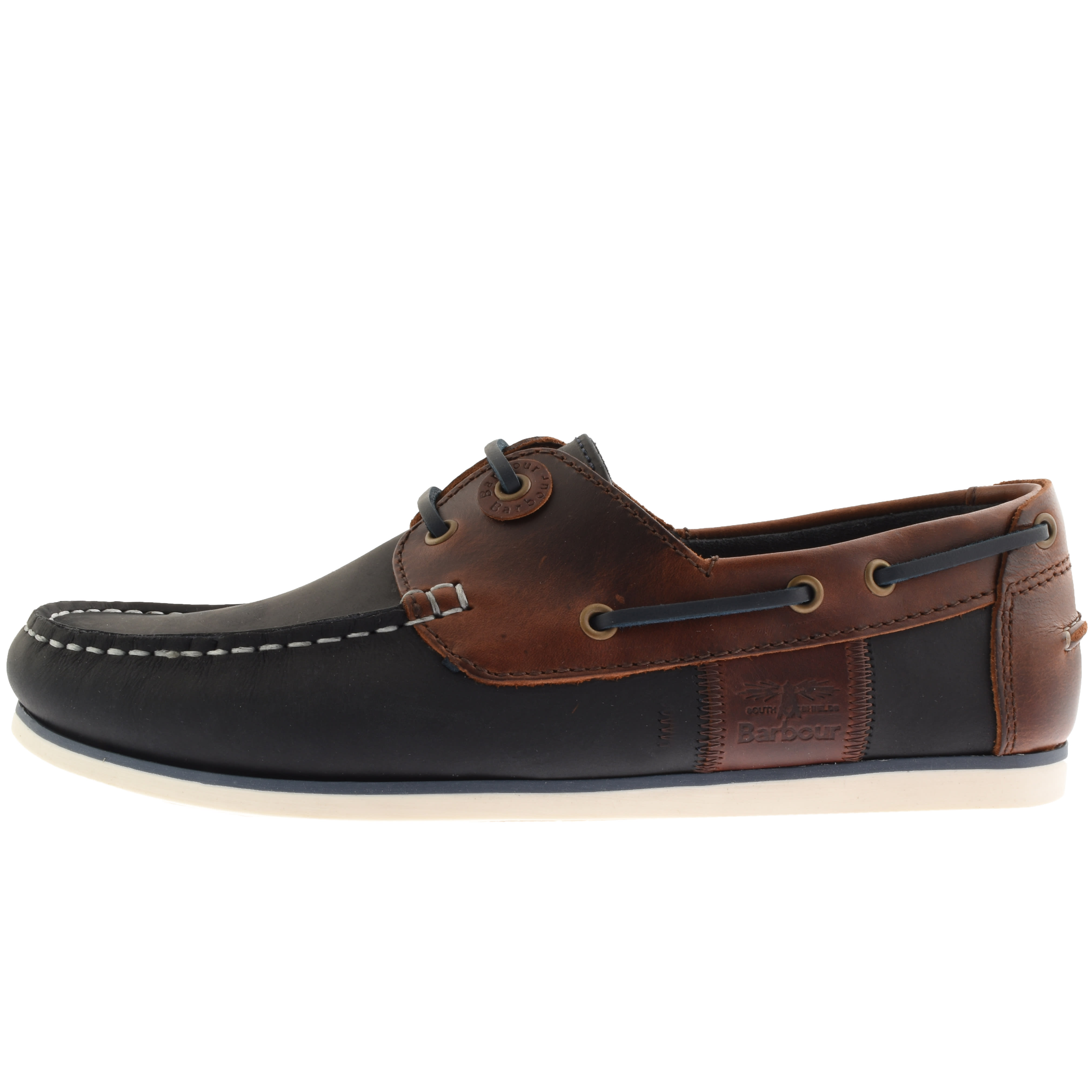 Alternative Image for ProductBarbour Leather Capstan Deck Shoes Navy1